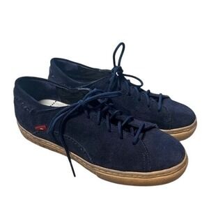 Oliberte Suede Sneakers Womens 6.5 Casual Navy Blue EU 37 Made in Africa Classic